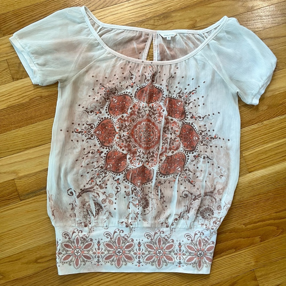 Maurice’s Boho short sleeved blouse